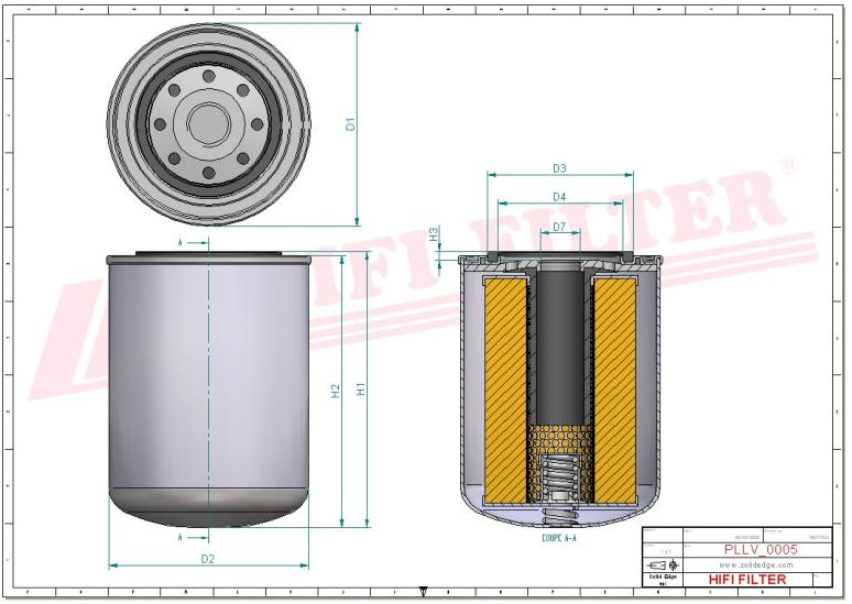 Oil filter SO 242 HIFI FILTER for BELARUS,BOBARD,BOBCAT,CARRARO 